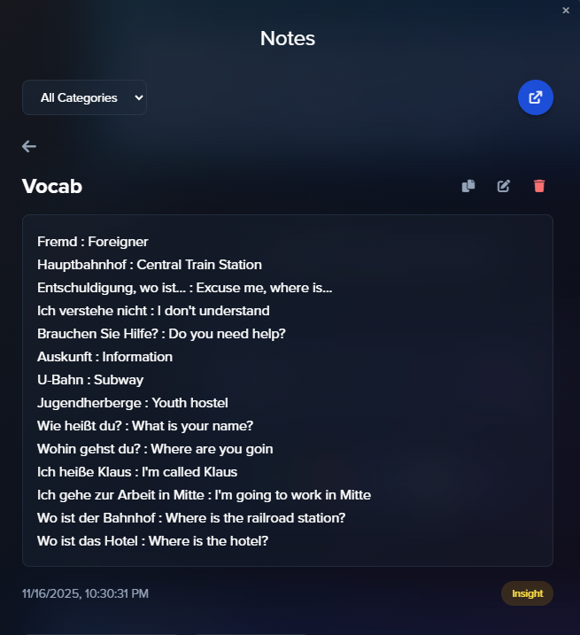 Note-taking on Emstrata